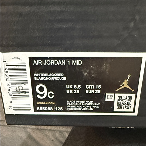 Jordan Red, Black, and White Sneakers - Picture 5 of 5